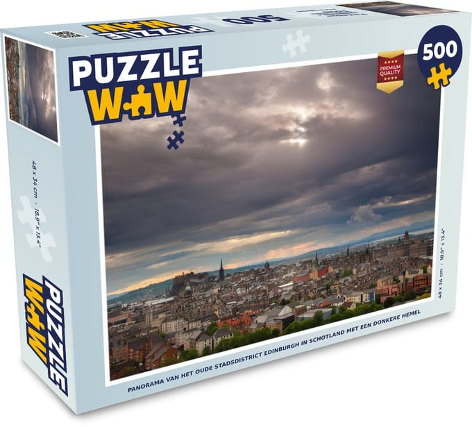 Puzzel Architectuur - Lucht - Centrum - Edinburgh - Legpuzzel - Puzzel 500 stukjes