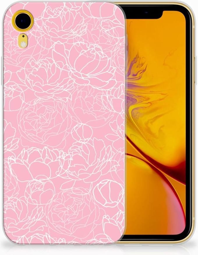Apple iPhone Xr TPU Case White Flowers