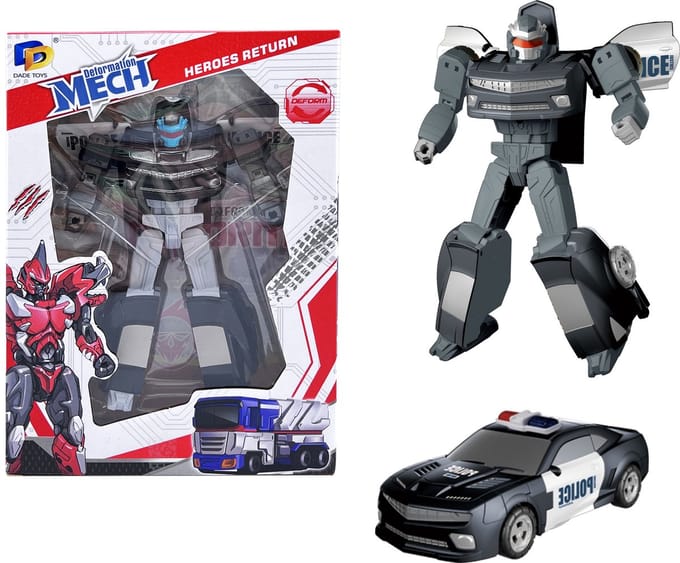 Transform Optimus Prime Mech robot - Politie Deformation auto en robot - Mecha 2 in 1