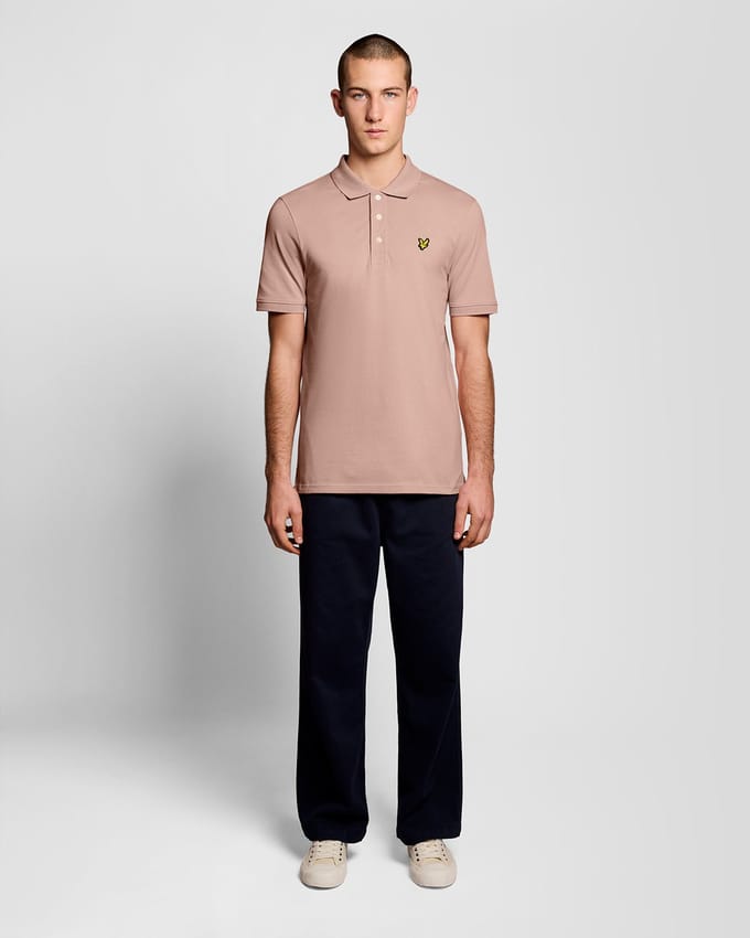 Lyle and Scott Poloshirt Grapefruit Roze - Maat S - Heren