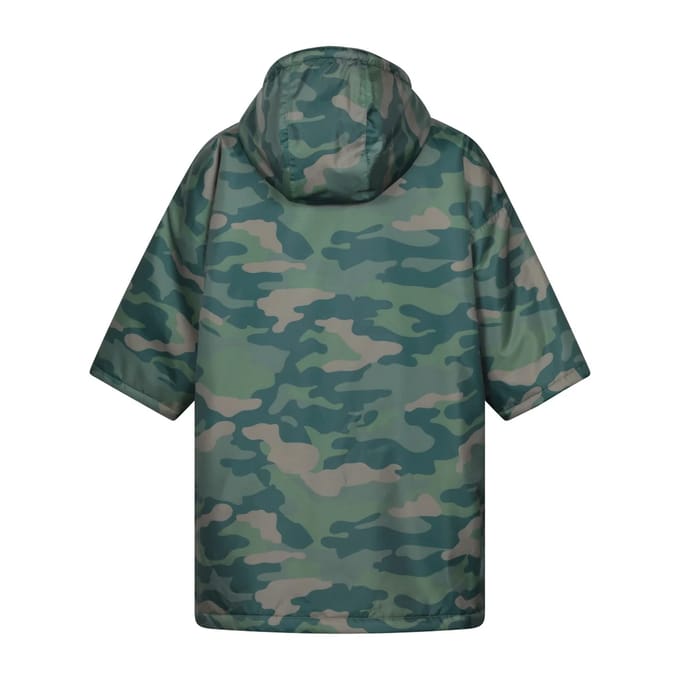 Mountain Warehouse Kinder Tidal Camouflage Waterproof Omkleedjas (Groen)