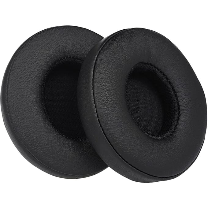 2 stuks vervangende oorkussens oorkussenkussen voor Beats Solo 2/3 op oor draadloze hoofdtelefoon zwart