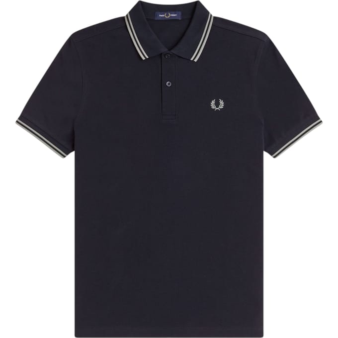 Fred Perry Twin tipped fred perry shirt - navy seagrass