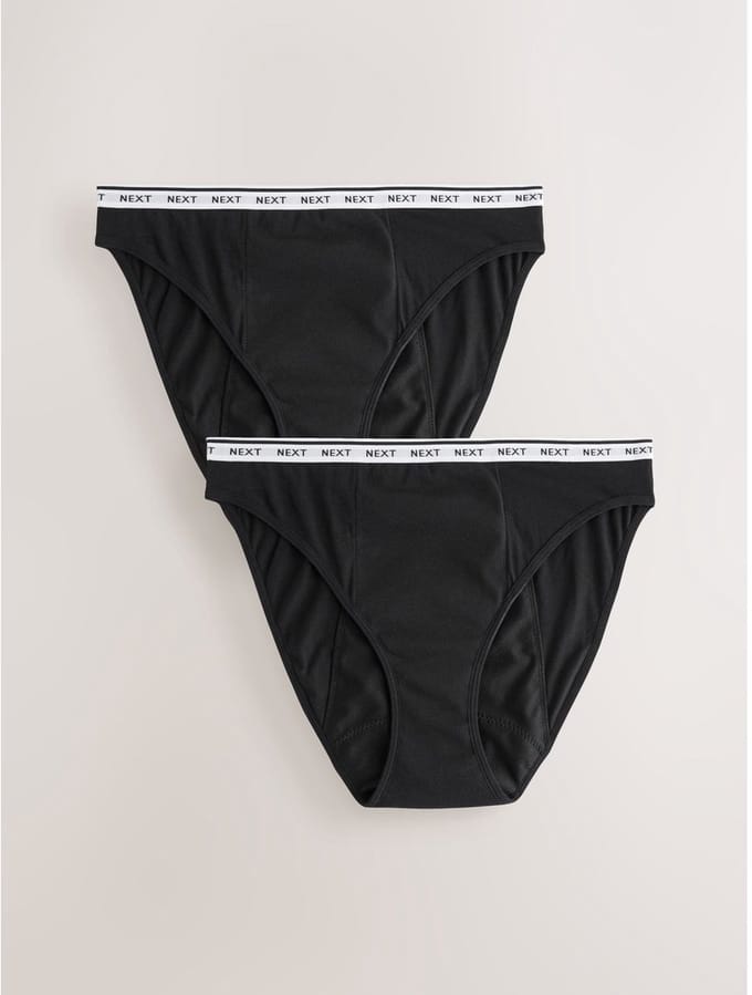 Next - Dames - 2 menstruatieslips voor hevige bloeding - Zwart
