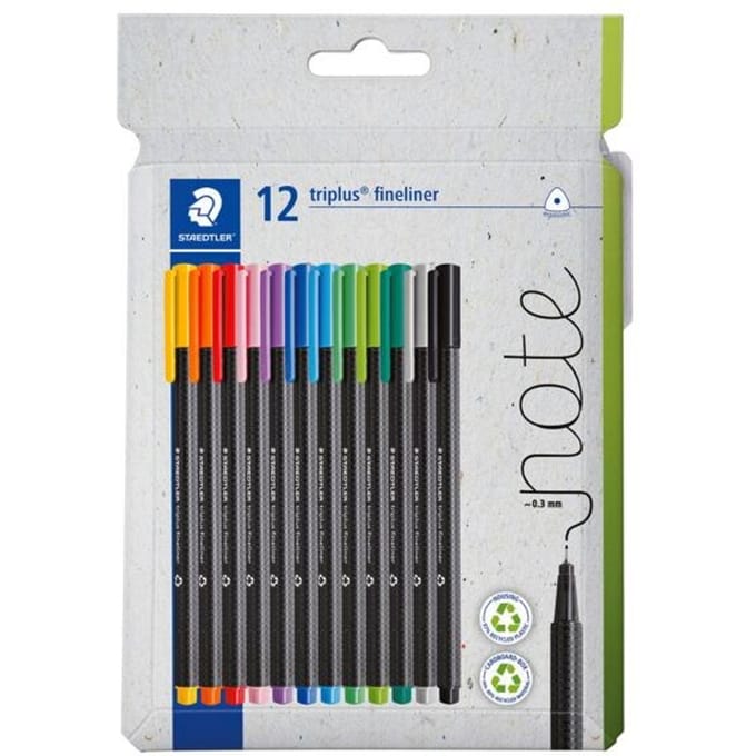 Fineliner »triplus&reg; 334 gekleurd assorti 12 kleuren« 0,3 mm 12 stuks
