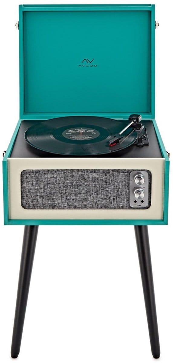 AVCOM Standing Turntable with Bluetooth, Green
