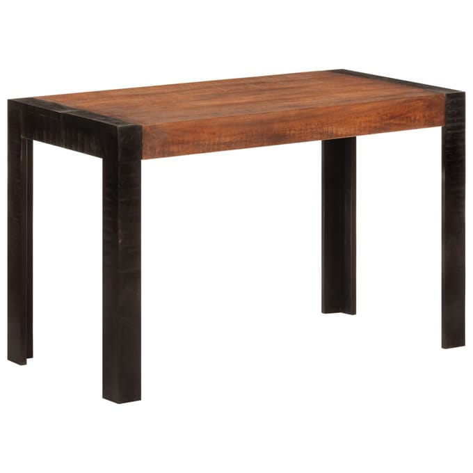 vidaXL - Eettafel - 120x60x76 - cm - massief - mangohout - honingbruin