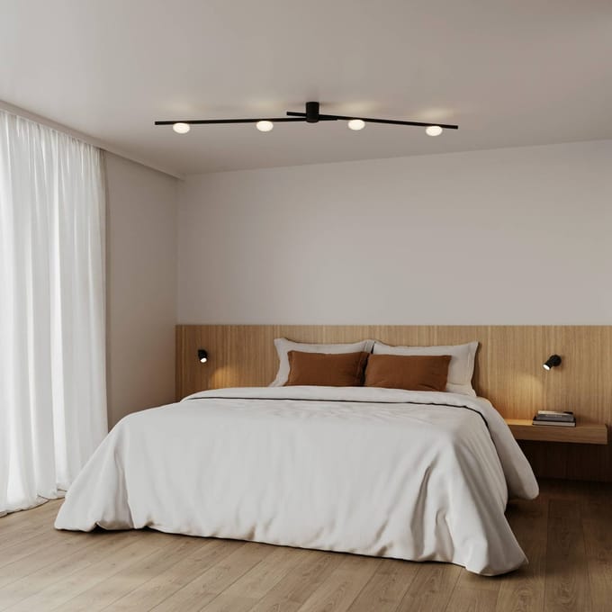 Wever & Ducré Lighting WEVER & DUCRÉ LED plafondlamp Perlez Spin 1.0 zwart 927