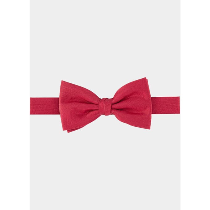 Profuomo Strik bowtie silk woven red pp5v00001/f