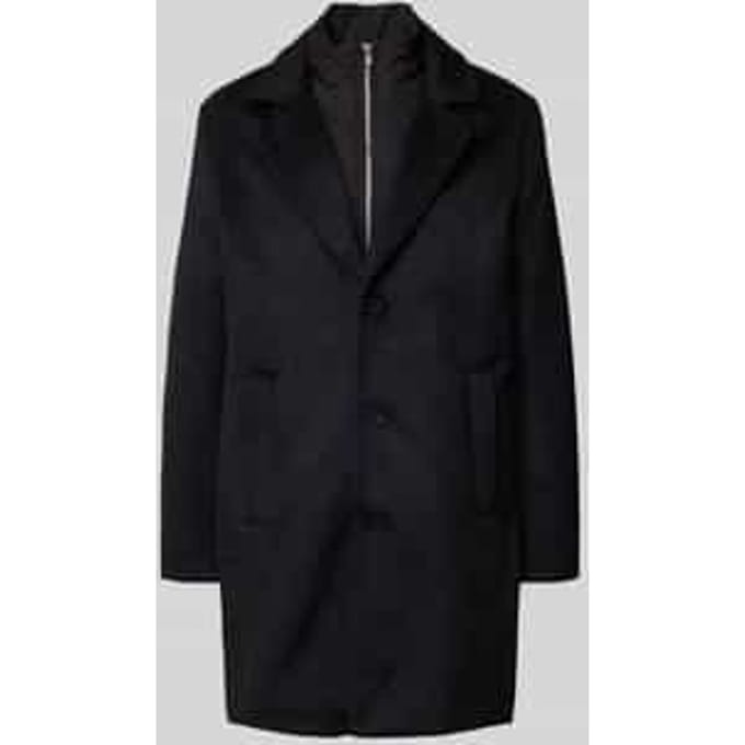Loose fit lange jas met wol Model 'BLASTANFORD'
