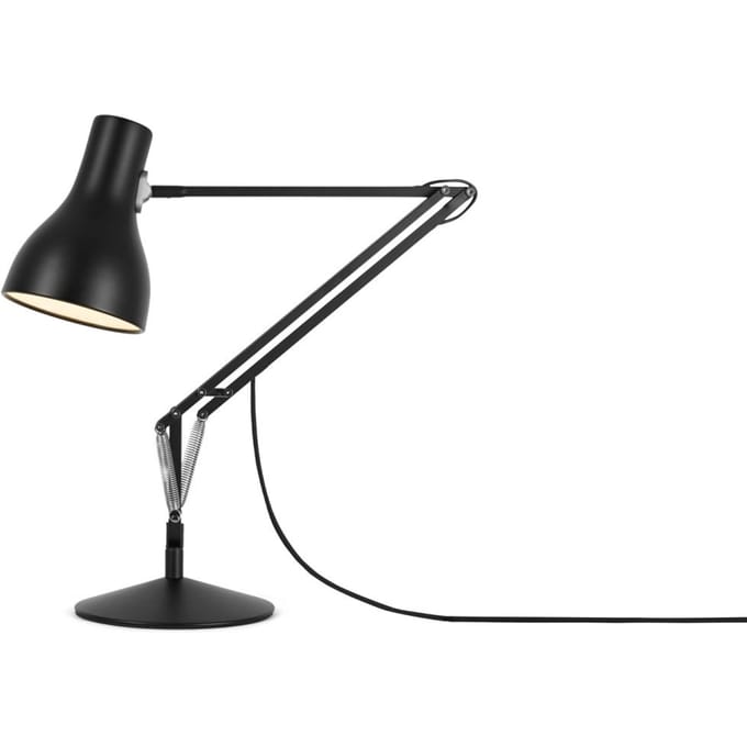 Anglepoise - Type 75™ bureaulamp - jet zwart - met voet - Led