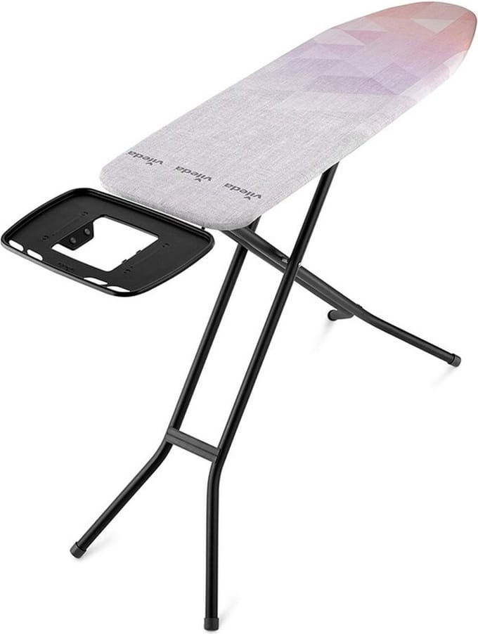 Vileda Diamond Plus Strijkplank - 120 x 38 cm - In hoogte verstelbaar (77-97 cm) - Hittebestendige hoes - Stabiel stalen frame