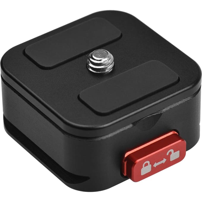 Aluminium Quick Release Plaat Statief QR Plaat Camera Mount Adapter Snelle installatie met 1/4 Inch zwart