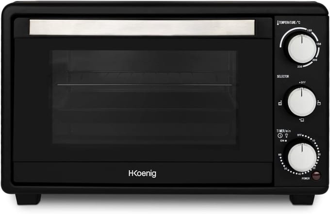 Compacte Mini Oven 25L - Elektrisch, Multifunctioneel, 1500W, met Timer en 230°C