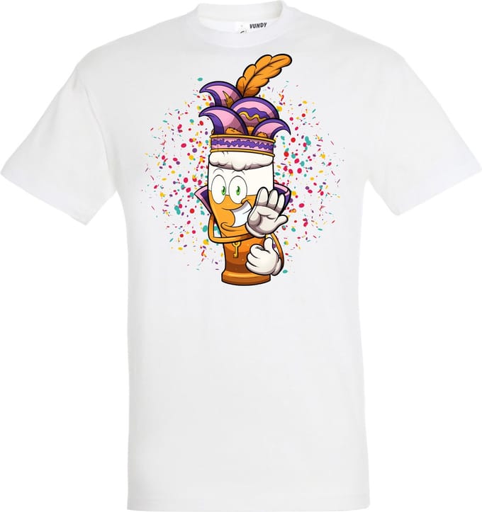T-shirt Alaaf Bier | Carnaval | Carnavalskleding Dames Heren | Wit | maat M