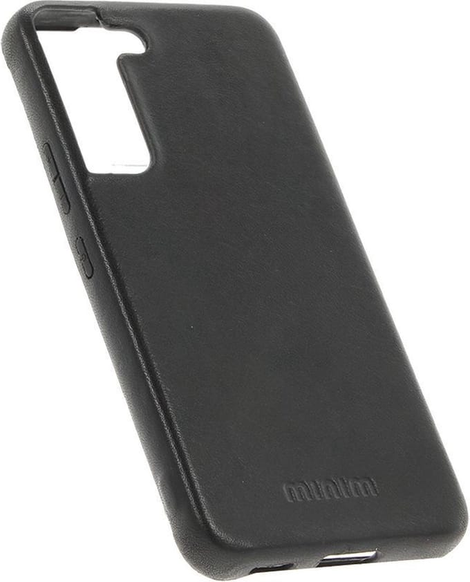 Minim Samsung Galaxy S23 Hoesje Back Cover Echt Leer Zwart