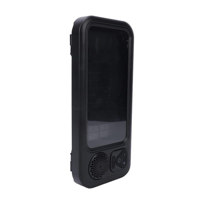 Support de téléphone étanche pour douche avec haut-parleur Bluetooth, contrôle tactile, lumière RVB pour la salle de bain noir