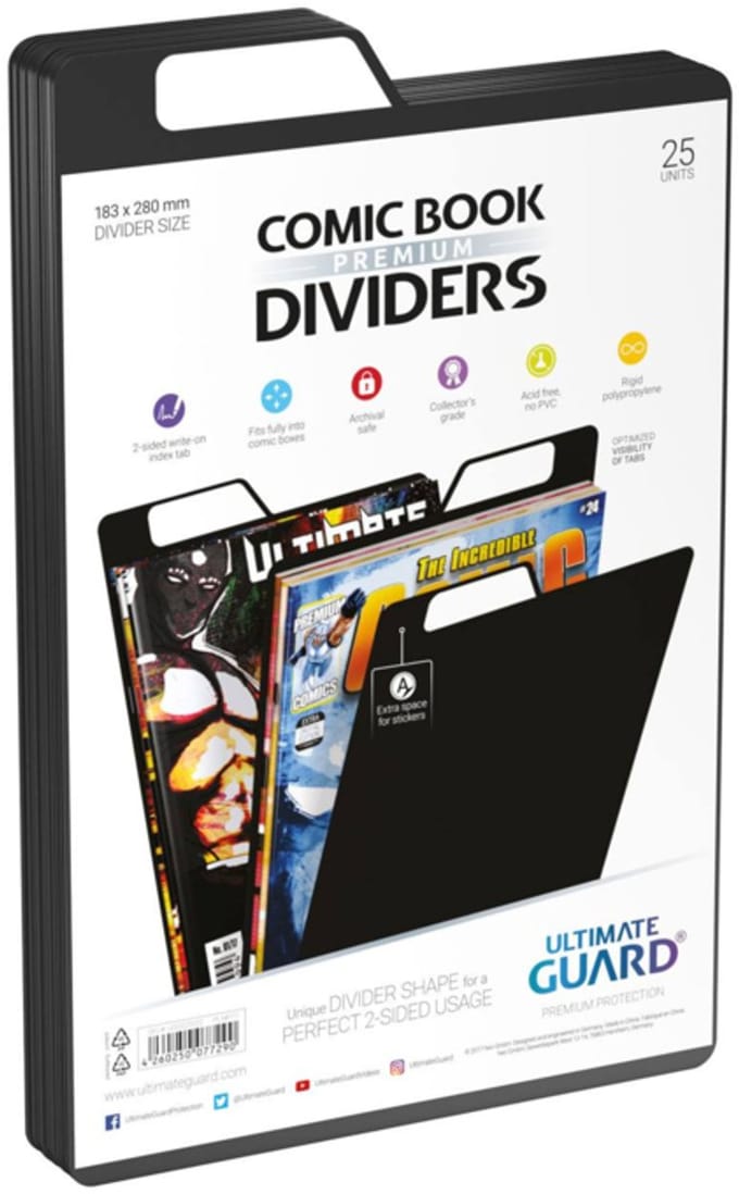 Afstandhouder Ultimate Guard Comics Premium Comic Book Dividers (x25)