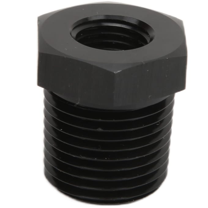14in NPT Mannelijk naar 18in NPT Vrouwelijk Verloopstuk Zwart Fitting Auto Accessoire black