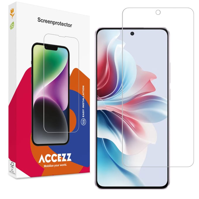 Accezz Screen Protector - Geschikt voor Oppo Reno 11 F - Gehard Glas Screenprotector