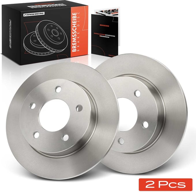 Frankberg 2x Remschijven Achteras voor Mazda 3 Sedan BK BL 14L 16L