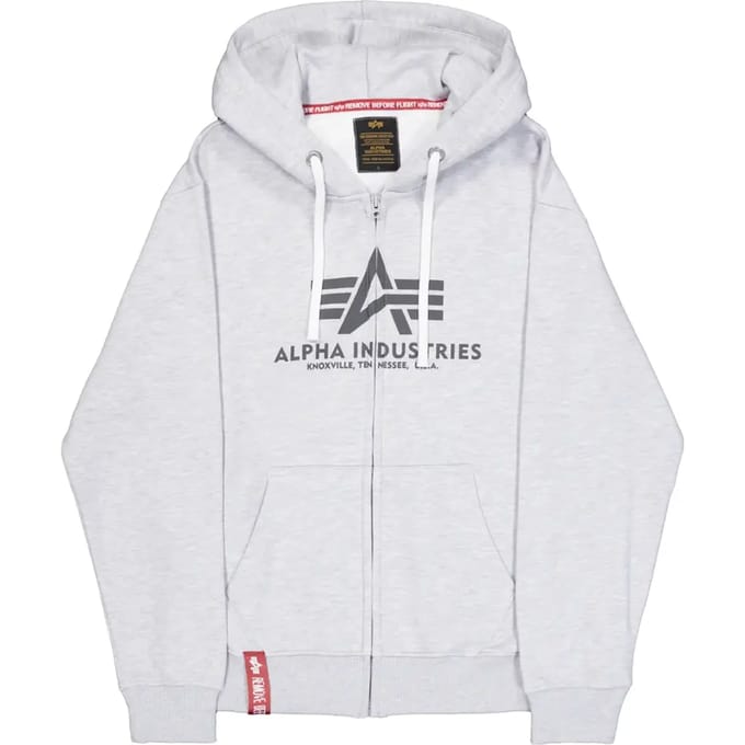 Hooded sweatshirt met rits Alpha Industries Basic