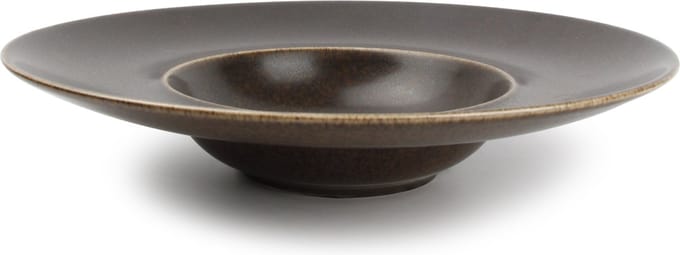 BonBistro Diep bord 28/15xH5.5cm bruin Ash (Set van 6)