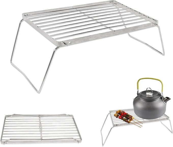 Solidchoice - Opvouwbaar Grillrooster 30 x 16 cm voor Buiten