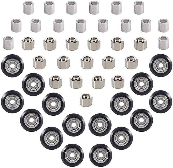 Dailygoods- Laufrollen 16 Stuks - V-slot Rollen - Pom Rad