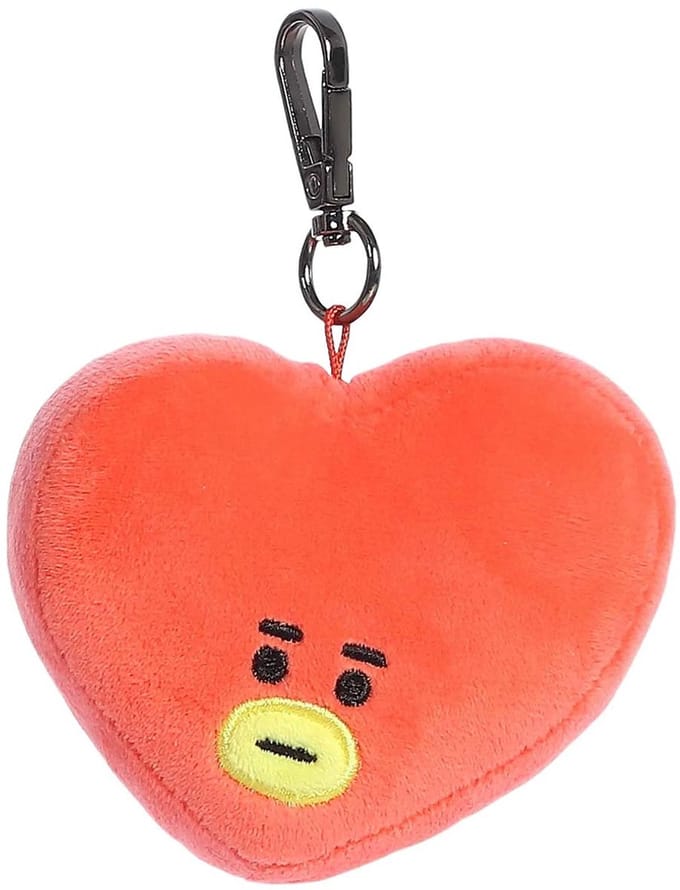 Aurora Sleutelhanger Linefriends Bt21 Tata 9 Cm Pluche Rood