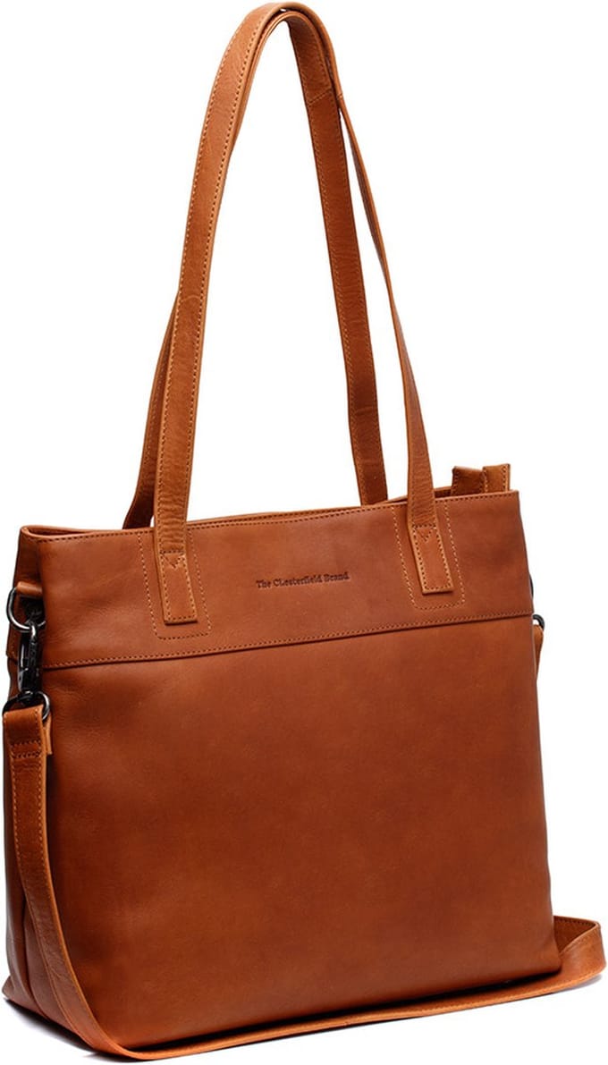 Chesterfield Nola Waxed Pull Up Shopper - Cognac