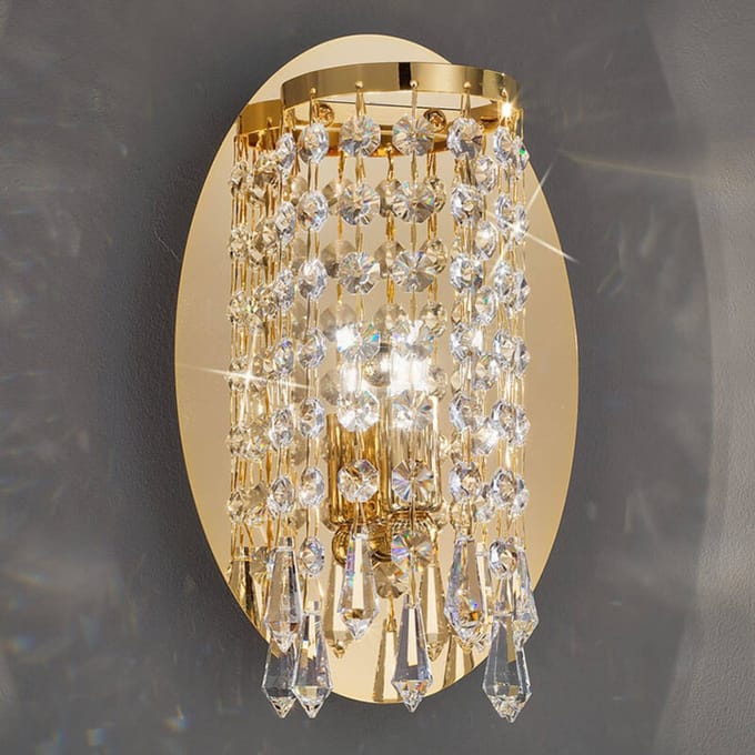 KOLARZ Fraaie wandlamp CHARLESTON in goud