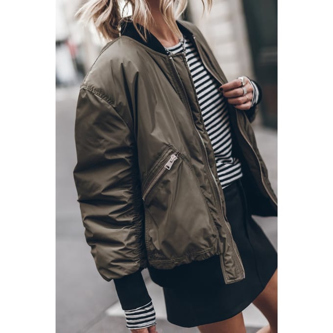 Mikuta The Green Bomber Jacket Green Maat: S | Bomberjacks Outlet | Dames | Groen