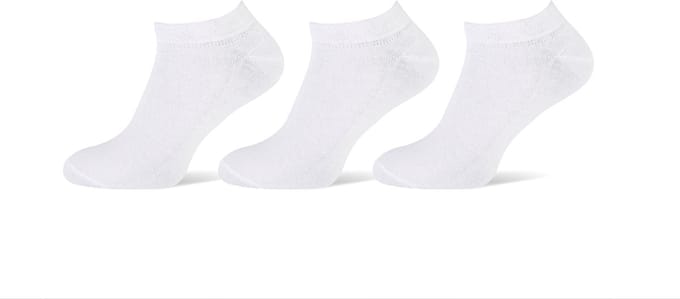Pierre Cardin heren sneakersokken - 3 paar - uni wit