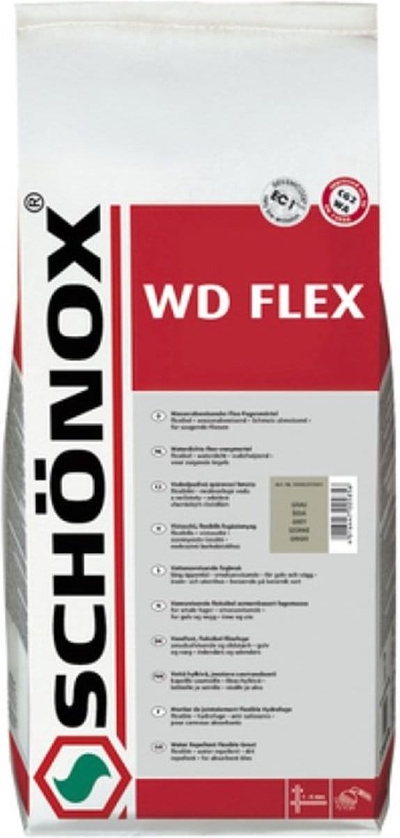 Schonox Wd Flex Voegmiddel Grijs 5Kg