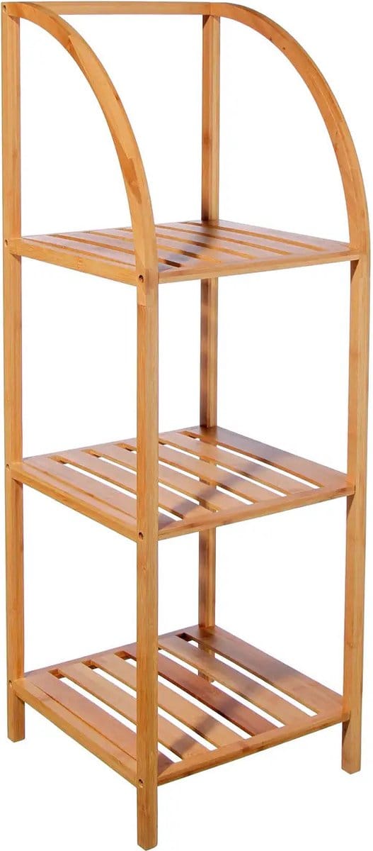 5Five Doucherekje/badkamerrekje - bamboe - 3 lagen - 36 x 110 cm