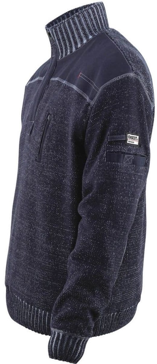 Mascot Frontline Gebreide trui met korte rits 50354-835 - blauwgrijs - S