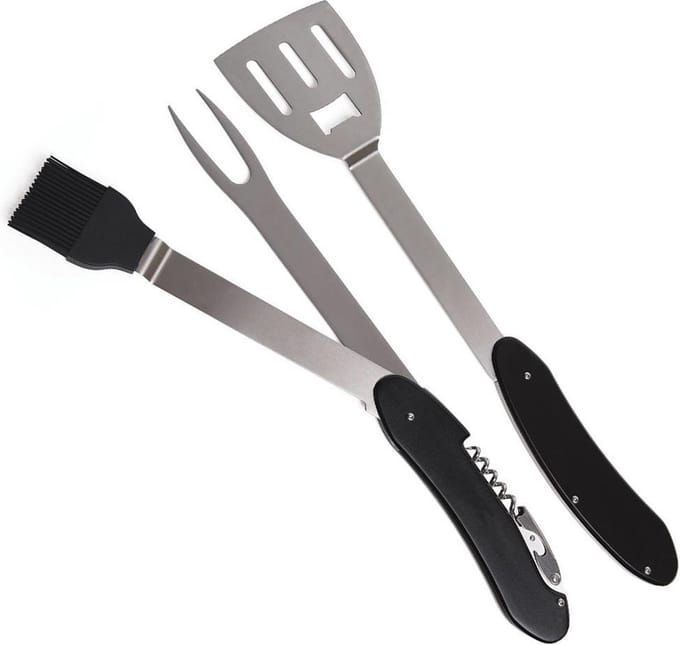 Balvi - Barbecue Multitool - Zwart - 5-in-1 BBQ Gereedschap
