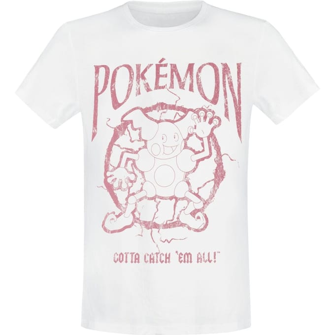 Pokémon - Gaming T-shirt - Mr. Mime - S tot XL - voor Mannen - wit