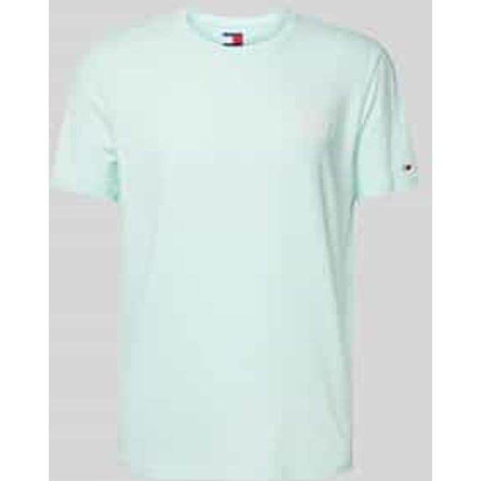 Regular fit T-shirt van puur katoen met labelopschrift