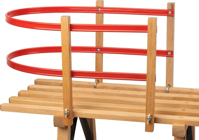 Nijdam Rugleuning Voor Houten Sleden – Extra Veiligheid Voor Jonge Kinderen