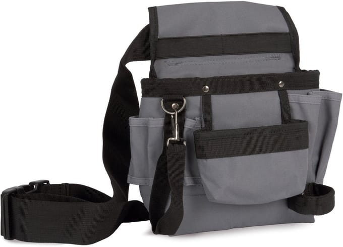 WK. Designed To Work Gereedschaptas met riem WKI0304 - Full Grey - One size