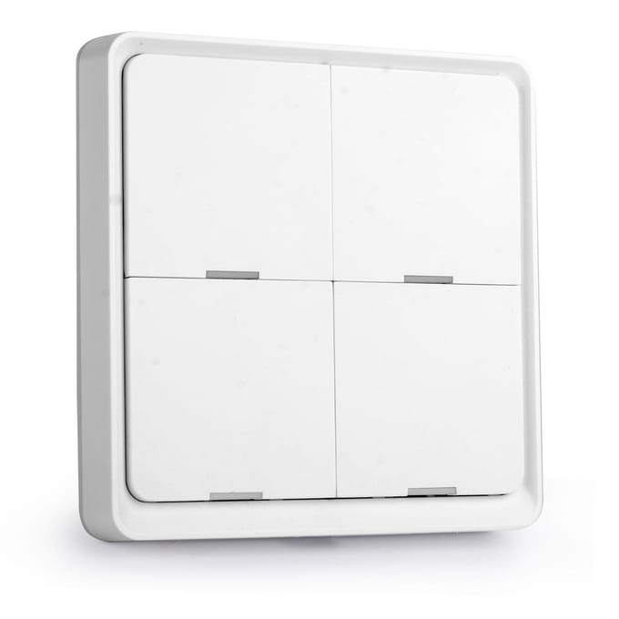 Tuya ZigBee Draadloze Smarts Scène Schakelaar 4 Groepen Scenario Schakelaar 4 Wegen Plaat Scène Toetsen Schakelaar Tuya wit