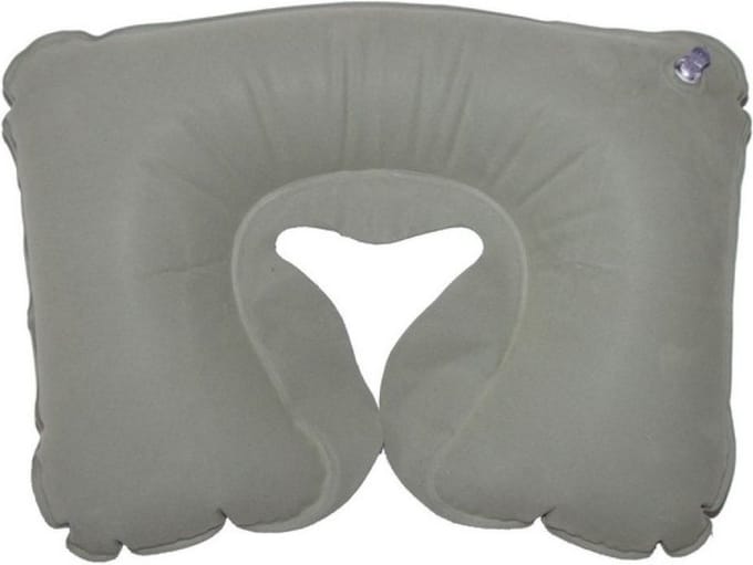 Compacte Reiskussen / Travelpillow | Nekkussen / Reis Kussen | Opblaasbaar - Grijs