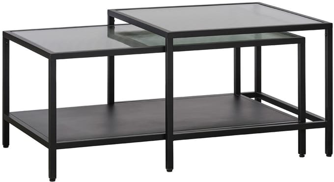 Salontafel Set - Metaal Zwart - 19kg - Bronco