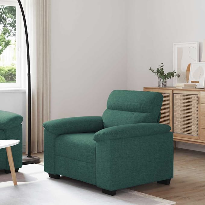 vidaXL - Sofastoel - Donkergroen - 100x81x84 - cm - Stof
