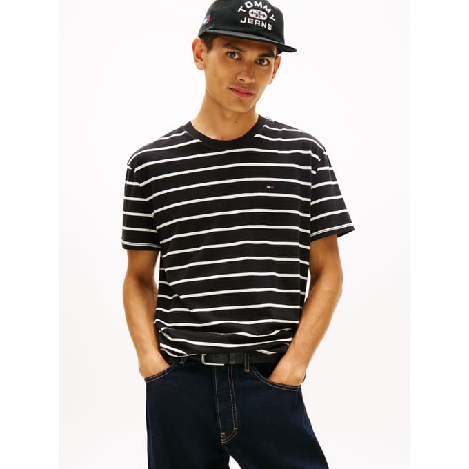 Tommy Hilfiger T-Shirt Regular Fit Stripe Black  M