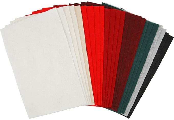Creativ Company Hobby Felt Assorted Colors 24 Sheets