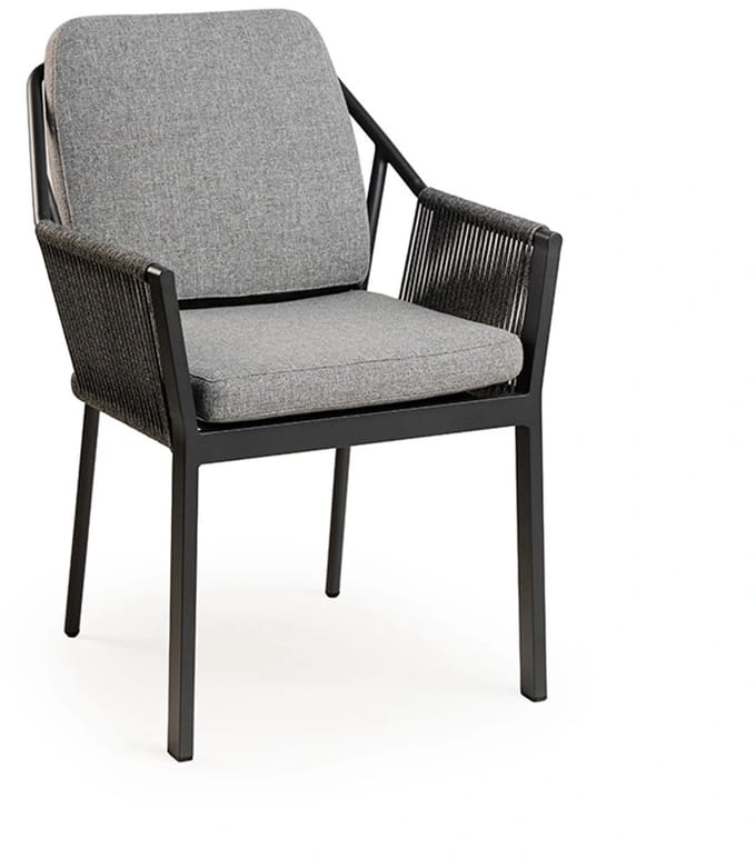 Tierra Outdoor Liv Diningstoel - Mountain Grey