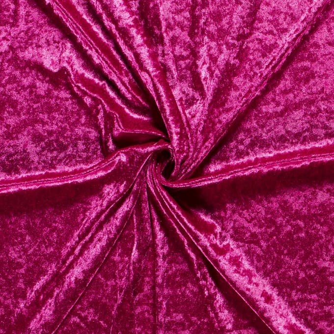 Velour de Panne Uni – Fuchsia – Glimmend & Zacht – 165 g/m² – 147 cm Breed – Per Meter